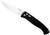 Pro-Tech Brend Auto #1 Black Knurled w/ Safety Satin Blade 1140