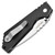 Pro-Tech Strider SnG Auto Knurl Texture Black Handle w/ Safety Stonewash Blade 2405