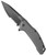 Kershaw Link Drop Point Assisted Liner Lock Gray Aluminum BlackWash Serrated Blade 1776GRYBWST