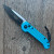 Microtech LUDT Auto Turquoise Black Standard 135-1TQ
