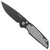 Pro-Tech TR-3R3 Black Handle Grey Non Slip Black Blade