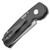 Pro-Tech Calmigo Auto Solid Black Handle Satin Blade 2203