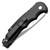 Pro-Tech TR-4.2 Solid Black Handle Stonewash Serrated Blade