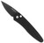 Pro-Tech Half Breed 3D Wave Black Handle DLC Blade Pearl Button 3637