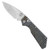 Pro-Tech Strider PT Auto Titanium Custom Tiger Stripe Flamed Ti Stonewash Blade 2317-SW