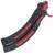 Knife Geeks Pro Series Butterfly Ruby Red Handle Red Blade