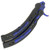 Knife Geeks Pro Series Butterfly Sapphire Blue Handle Blue Blade