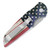 Pro-Tech TR-3.40 Vintage Flag Mike Irie Hand Ground Mirror Polish Blade Gold Lip Pearl Button Limited Edition