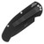 Pro-Tech Runt J4 Tanto Solid Black Handle DLC Blade 5415