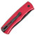 Pro-Tech Whiskers Magic BR-1.7RED Bolster Release Auto Solid Red Handle DLC Blade