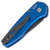 Pro-Tech Sprint Solid Blue Handle DLC Blade 2907-BLUE