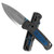 Benchmade Bugout Axis Lock Ghost Carbon Fiber w/ Blue C-Tek Handle Munin Damasteel Blade Gold Class 535-191