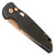 Pro-Tech TR-3 Elite 20th Anniversary Black Handle Rose Gold Blade Limited Edition PT20-003