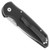 Pro-Tech TR-3 L1PS Left Handed Black Handle Stonewash Serrated Blade