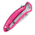 Kershaw Chive Assisted Liner Lock Pink Handle Bead Blast Blade 1600PINK