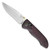 Benchmade Foray Axis Lock Red Linen Micarta Handle Satin 20CV Blade Limited Edition 698-1901