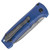 Benchmade Casbah Auto Blue Grivory Handle Satin Blade 4400-1