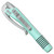 Microtech Siphon II Pen Robin Egg Stainless Steel 401-SS-RE