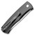 Pro-Tech Whiskers Magic BR-1.21 Bolster Release Auto Black Handle w/ Carbon Fiber Inlay Stonewash Blade