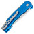 Pro-Tech TR-5 Auto Solid Blue Handle Stonewash Blade T501-BLUE