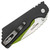 Pro-Tech Strider PT Auto Solid Black Handle Green Cerakote Blade USN GXI Custom Limited Edition 2300-GXI