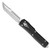 Microtech UTX-70 Hellhound Black Handle Stonewash Standard Blade Signature Series 419-10S