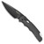 Pro-Tech TR-4.F3 Feather Textured Black Handle DLC CPM-D2 Blade