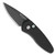 Pro-Tech Sprint Auto Solid Black Handle DLC Blade Pearl Button 2907-LTD