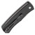 Pro-Tech Whiskers Magic BR-1.1 Bolster Release Auto Black Handle Smooth Bolster Stonewash Blade