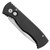 Pro-Tech TR-2.3-Satin Solid Black Handle Satin Blade