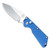 Pro-Tech Strider SnG Auto Solid Blue Handle Stonewash Blade 2401-BLUE