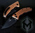 Heretic Knives Medusa Auto Tanto Copper Handle DLC Blade H011-6A-COPPER