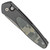 Pro-Tech Newport Black Handle w/ Camo G-10 Inlay Acid Wash Blade 3426