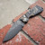 Pro-Tech Strider SnG Auto Camo G-10 Top Handle Damascus Blade Pearl Button 2436-DAMASCUS