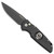 Pro-Tech TR-3.72 Shaw Skull Black Handle w/ 925 Silver Skull Inlay DLC Blade Pearl Button Limited Edition