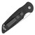 Pro-Tech TR-3 X1 SW Fish Scale Black Handle Stonewash Blade