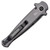 Kershaw Launch 8 Auto Diskin Design Gray Handle w/ Carbon Fiber Inlays Black Blade 7150GRYBLK