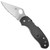 Spyderco Para 3 Lightweight Compression Lock Black FRN Handle Satin Full Serrated Blade C223SBK