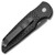 Pro-Tech TR-3 X1 D2 Black Fish Scale Handle DLC CPM-D2 Blade
