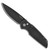Pro-Tech TR-3 X1 D2 Black Fish Scale Handle DLC CPM-D2 Blade