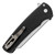 Pro-Tech Malibu Button Lock Flipper Reverse Tanto Black Handle Stonewash Blade 5201
