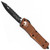 Microtech Combat Troodon D/E Tan Black Full Serrated 142-3TA