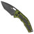 Heretic Knives Medusa Auto Recurve Green Handle DLC Blade H012-6A-GRN