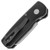 Pro-Tech Runt 5 Reverse Tanto Solid Black Handle Stonewash Blade R5201