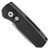 Pro-Tech Runt 5 Reverse Tanto Solid Black Handle Stonewash Blade R5201
