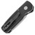Pro-Tech Runt 5 Reverse Tanto Textured Black Handle Stonewash Blade R5205