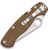 Spyderco Para Military 2 Brown Canvas Micarta Handle Satin CruWear Blade C81MPCW2