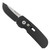 Pro-Tech Calmigo Solid Black Handle Two Tone DLC Blade Pearl Button 2205-LTD