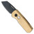 Pro-Tech Runt 5 Reverse Tanto Bronze AL Handle DLC Blade Pearl Button Limited Edition R5212