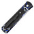 Pro-Tech Godfather Splash Black Blue Silver Handle w/ Black G-10 Inlays Satin Blade 917